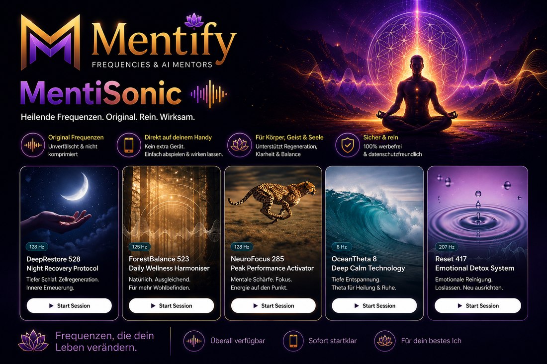 MentiSonic – unkomprimierte Frequenzen